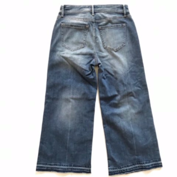 NWT Chelsea28 Denim Crop Jeans 2 Wide Leg NEW Blue - Picture 7 of 8